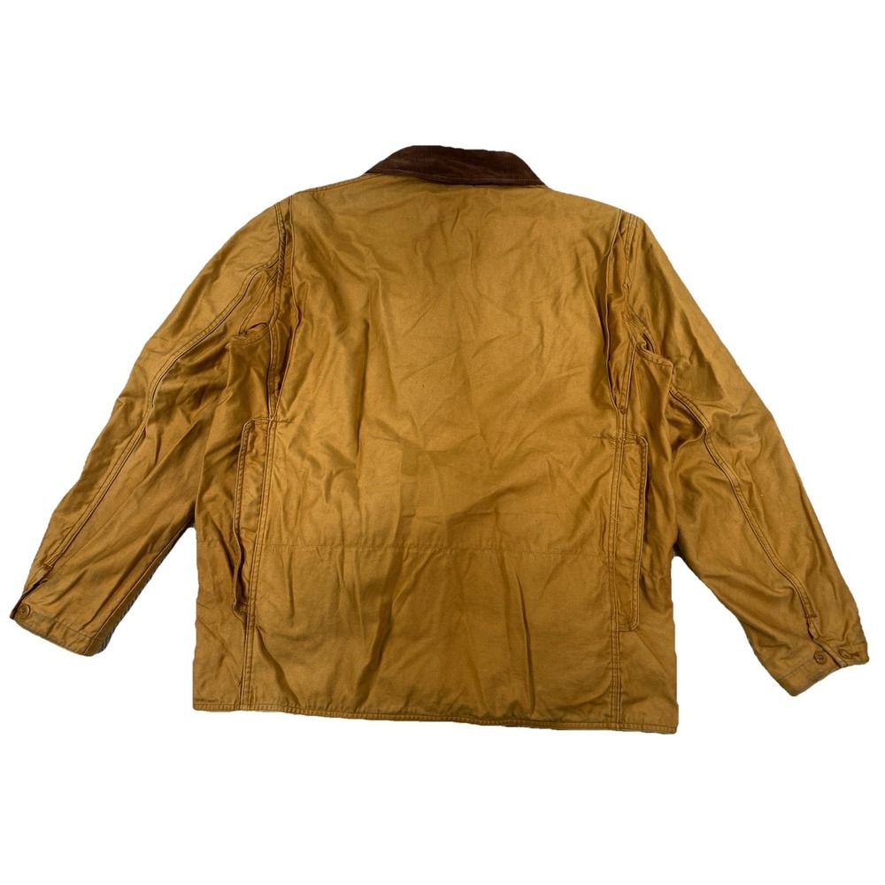 Vintage American Outfitters Game Hunting Jacket Beige Corduroy Collar USA - Picture 2 of 15